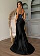 Rachel Allan 70838 Embellished Top High Slit Strapless Dress
