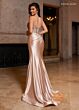 Rachel Allan 70838 Embellished Top High Slit Strapless Dress