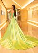 Rachel Allan 70841 Long Overskirt High Slit One Shoulder Dress