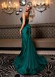 Rachel Allan 70857 Bow Back Strapless Corset Dress
