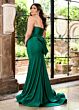 Rachel Allan 70857 Bow Back Strapless Corset Dress
