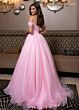 Rachel Allan 70865 Floral Appliques Off The Shoulder Dress