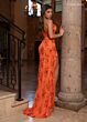 Rachel Allan 70866 High Slit Sweetheart Neckline Embellished Dress