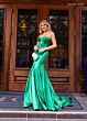 Rachel Allan 70869 Godet Skirt Strapless Sweetheart Neckline Dress