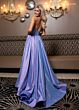 Rachel Allan 70871 Slit Skirt Strapless Corset Dress