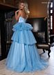 Rachel Allan 70876 Layered Skirt Strapless Corset Dress