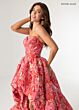 Rachel Allan 70928 Bubble Skirt High-Low Dress