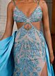 Rachel Allan 70929 High Slit Embellished Dress