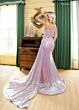 Rachel Allan 70930 Embellished with Side Tail Dress