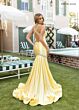 Rachel Allan 70932 Exposed Back Plunging Neckline Dress