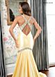 Rachel Allan 70932 Exposed Back Plunging Neckline Dress