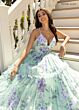 Rachel Allan 70935 Tiered Skirt Floral Dress