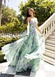 Rachel Allan 70935 Tiered Skirt Floral Dress