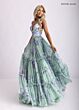 Rachel Allan 70935 Tiered Skirt Floral Dress