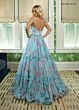 Rachel Allan 70935 Tiered Skirt Floral Dress