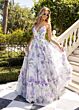 Rachel Allan 70935 Tiered Skirt Floral Dress