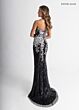 Rachel Allan 70937 Slit Skirt Embellished Dress