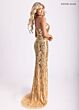 Rachel Allan 70937 Slit Skirt Embellished Dress
