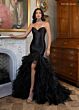 Rachel Allan 70938 Tiered Ruffle Skirt Strapless Dress
