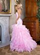 Rachel Allan 70938 Tiered Ruffle Skirt Strapless Dress