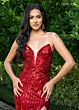 Rachel Allan 70948 Side Slit Embellished Dress