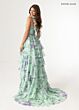 Rachel Allan 70953 Tiered Ruffle Skirt Lace-Up Dress