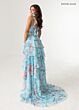 Rachel Allan 70953 Tiered Ruffle Skirt Lace-Up Dress