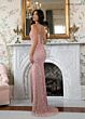 Rachel Allan 70958 High Slit Spaghetti Strap Dress