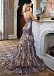 Rachel Allan 70959 Tiered Ruffle Skirt Spaghetti Strap Dress