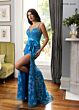 Rachel Allan 70969 Bow Waist Embellished Dress