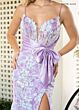 Rachel Allan 70969 Bow Waist Embellished Dress