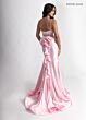 Rachel Allan 70971 Bow Train High Slit Dress