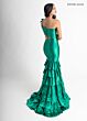 Rachel Allan 70976 Waterfall Back One Shoulder Dress