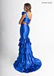 Rachel Allan 70976 Waterfall Back One Shoulder Dress