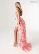 Rachel Allan 70985 Tiered Ruffle Skirt Floral Dress