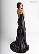 Rachel Allan 70987 Slit Skirt Lace-Up Dress