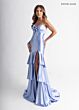 Rachel Allan 70987 Slit Skirt Lace-Up Dress