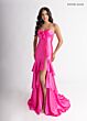 Rachel Allan 70987 Slit Skirt Lace-Up Dress