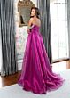 Rachel Allan 70991 Beaded Off The Shoulder Metallic Dress