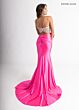 Rachel Allan 71000 High Slit One Shoulder Two-Piece Dress