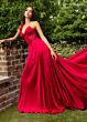 Rachel Allan 71004 Corset Bodice One Shoulder Dress