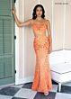 Rachel Allan 71007 Back Slit Embellished Dress
