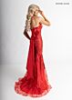 Rachel Allan 71008 Bow Back Embellished Dress