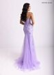 Rachel Allan 71013 High Slit Strapless Dress