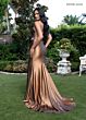 Rachel Allan 71022 High Slit Plunging Neckline Dress