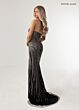 Rachel Allan 71025 Halter Strap Embellished Dress