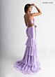 Rachel Allan 71027 Cutout Side Tiered Skirt Dress