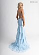 Rachel Allan 71027 Cutout Side Tiered Skirt Dress