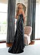 Rachel Allan 71033 High Slit Strapless Embellished Dress
