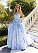 Rachel Allan 71035 Bubble Skirt Strapless Dress